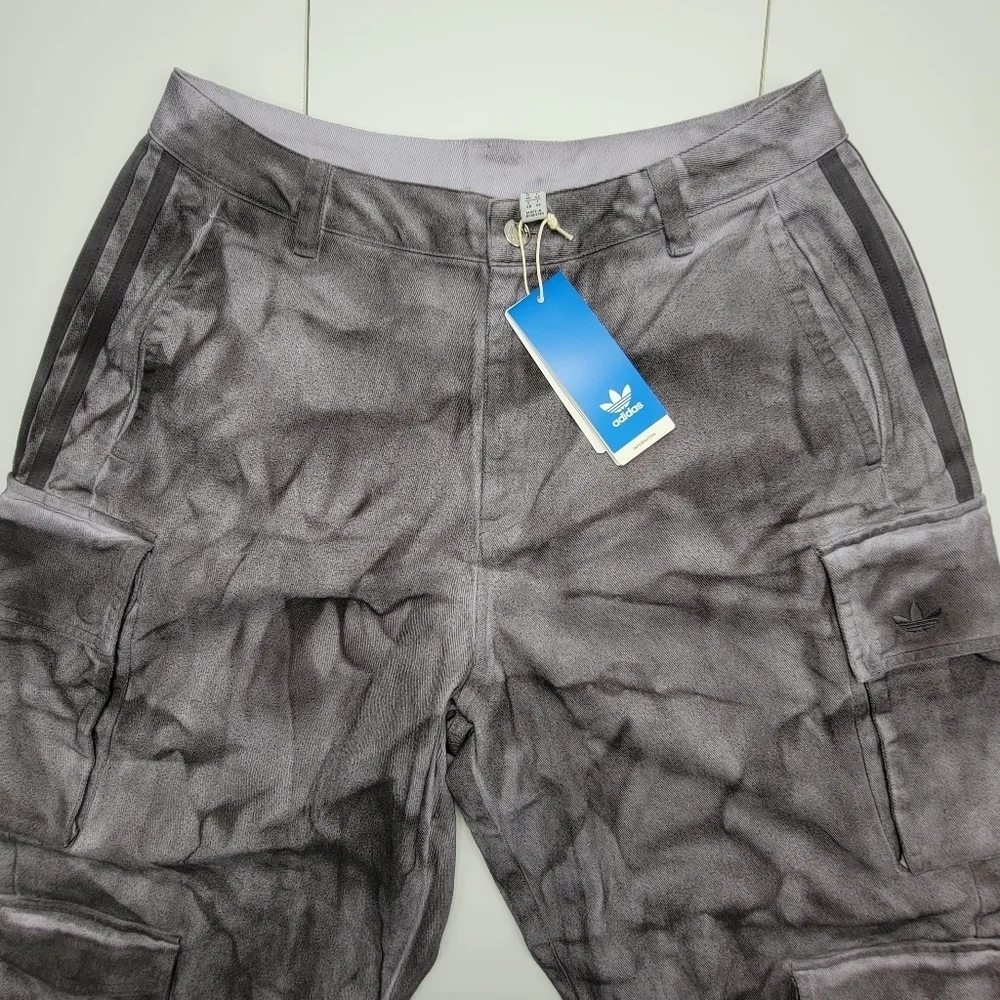 Adidas Originals Women's XXL Print Cargo Pants Grey Size 10 IW5532 NWT $190